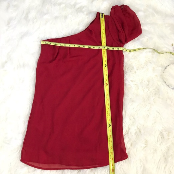 TOBI  One Shoulder Dress Size S   Red   081 - Picture 6 of 6